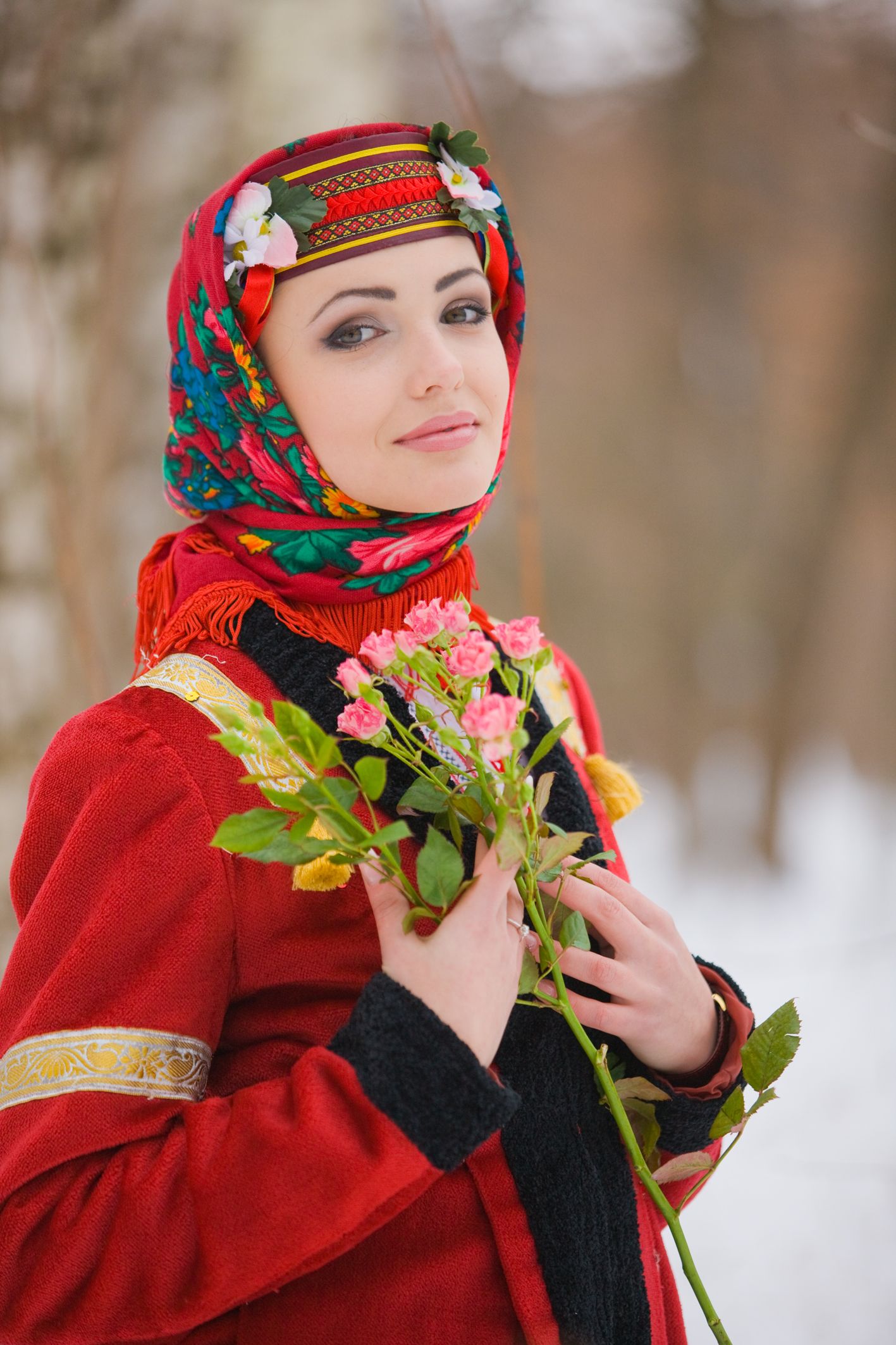 Sexy girl Girls in Slavic costumes in Jammu